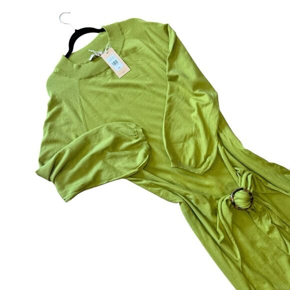 Fashion To Figure Quinn Tie Front Sweater Dress - Gabi Fresh X FTF 1X - Picture 5 of 9